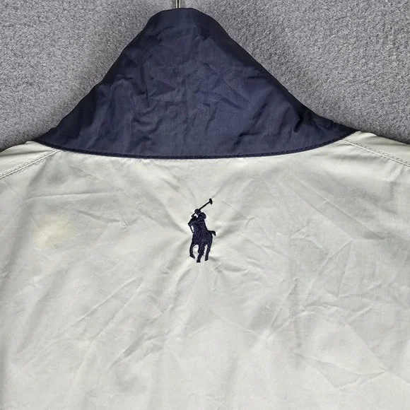 Ralph Lauren Golf Jacket Mens Medium Blue White US Open Pinehurst Volunteer 2014